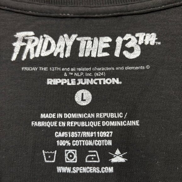 Bloody Disgusting x Friday the 13th Tshirt size large - Picture 4 of 5